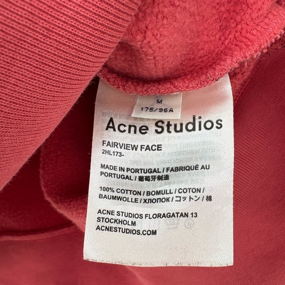 Acne Studios Fairview Face Sweatshirt Men's, M - Picture 3 of 4